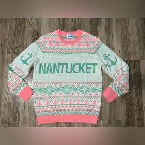 Nantucket Townpool Holiday Sweater‎ Size Medium